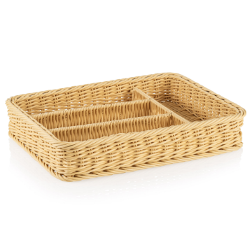 Picture of Weaver Pro Cutlery Basket Light Beige Polypropylene 40x30x6.5 cm