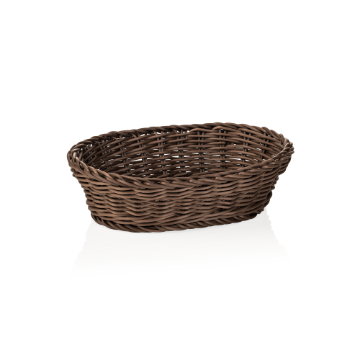 Picture of Weaver Pro Oval Polypropylene Basket 25x19 cm Brown