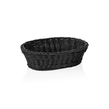 Picture of Weaver Pro Oval Black Polypropylene Basket 25x19 cm