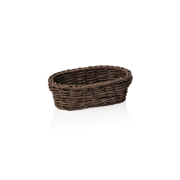 Picture of Weaver Pro Oval Basket 19x12x6 cm Brown Polypropylene