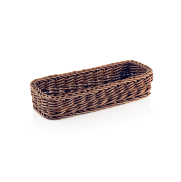 Picture of Weaver Pro Cutlery Basket 27 x 10 x 5 cm Brown Polypropylene