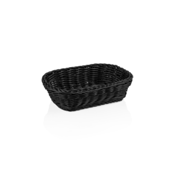 Picture of Weaver Pro Buffet Basket Black Polypropylene 26.5x19 cm