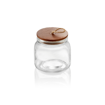Picture of Was Germany Storage Jar Glass 0.65 Ltr Acacia Lid