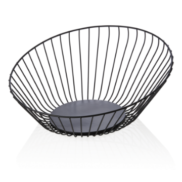 Picture of Was Germany Buffet Basket Black Metal Dia 33 cm Height 13.5 cm
