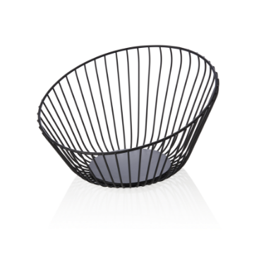 Picture of Was Germany Buffet Basket Black Metal Dia 25 cm