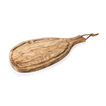 Picture of Pure Olive Serving Board with Handle, 50 x 23 cm, Olive Wood