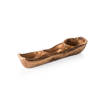 Picture of Pure Olive Buffet Bowl Double 35 x 9 cm Olive Wood