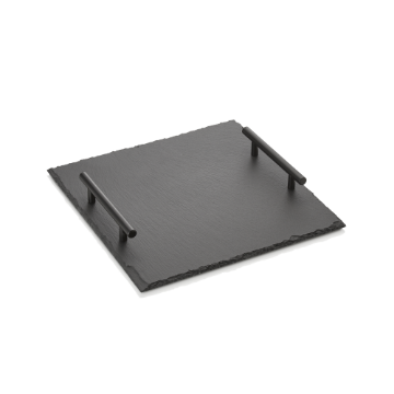 Picture of Was Germany Slate Line Natural Slate Plate with Handles 30 x 30 cm