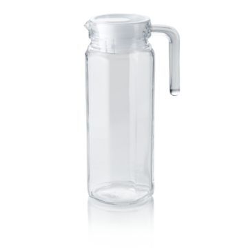 Picture of Was Germany Glass Jug with Plastic Lid 1 L Dia 8.5 cm