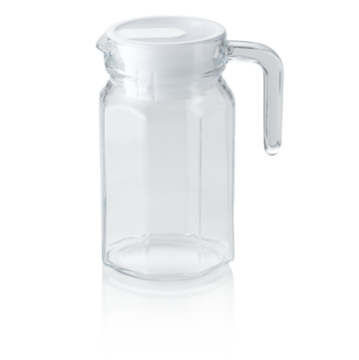 Picture of Was Germany Jug Glass with Plastic Lid 0.5 L Dia 7.5 cm