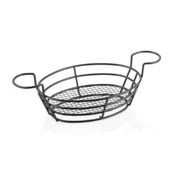 Picture of Was Germany Chicken Wings Basket Black Metal 37.5 x 20 x 7.5 cm