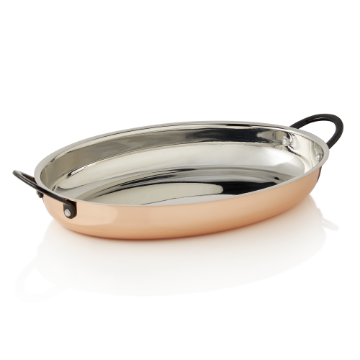 Picture of Steel & Style Ruby Serving Pan, Copper & Brass, 0.9 L, 30x22 cm