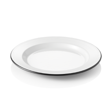 Picture of Grace Enamel Flat Plate Dia 24 cm