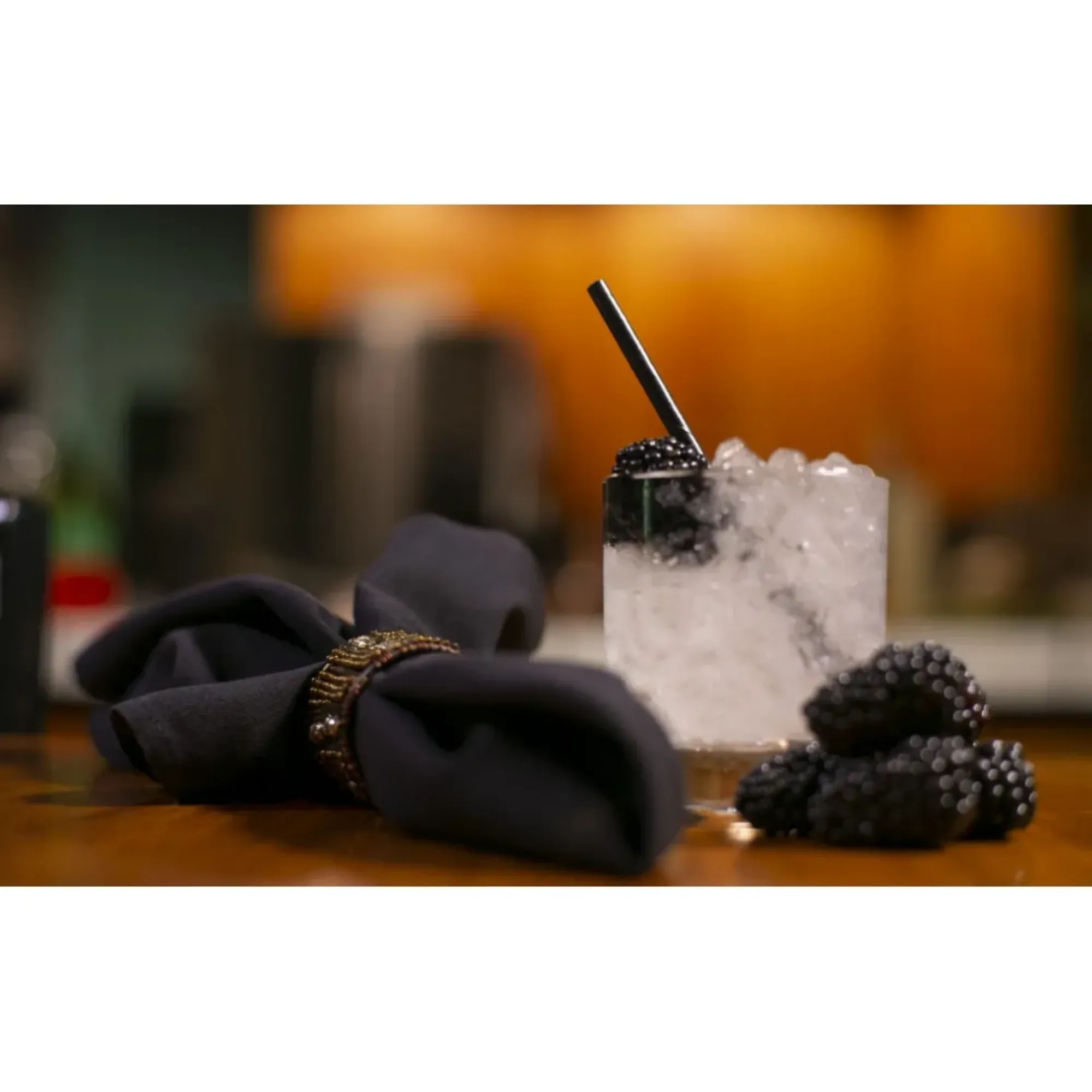 Picture of Biodegradable Straws Black Paper 8'' X 250