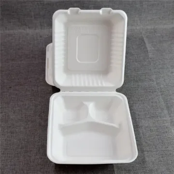 Picture of Bagasse 3 Part Large Meal Box X 200