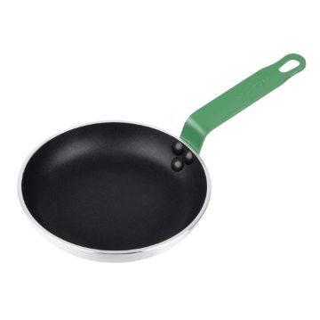Picture of Hygiplas Aluminium Non-stick Teflon Platinum Plus Frying Pan Green Handle 20cm