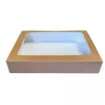 Picture of Kraft Platter Box + Pla Window & Insert X 25 (35 X 24 X 8 Cm)