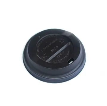 Picture of 12/16oz Black 89mm Compostable Lid X1000