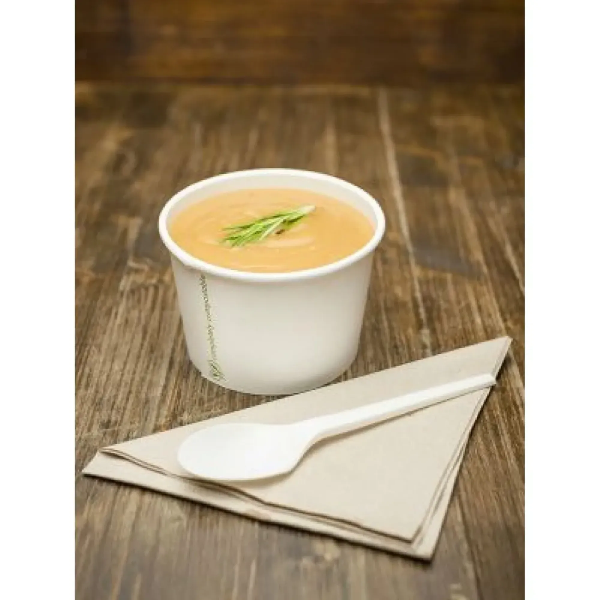 Picture of Compostable 8oz White Soup Container X 1000