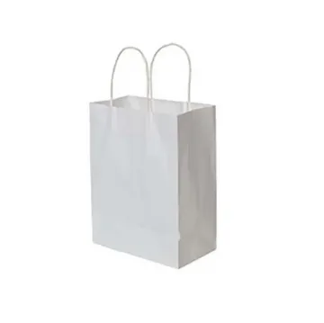Picture of Twist Handle Large Gusset White Bag X 250