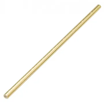 Picture of Biodegradable Straws Gold Paper 8'' X 250 X 24 Pk
