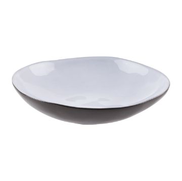 Picture of Olympia Raw Recycled Clay Charcoal Coupe Bowls 230mm (6 Pack)