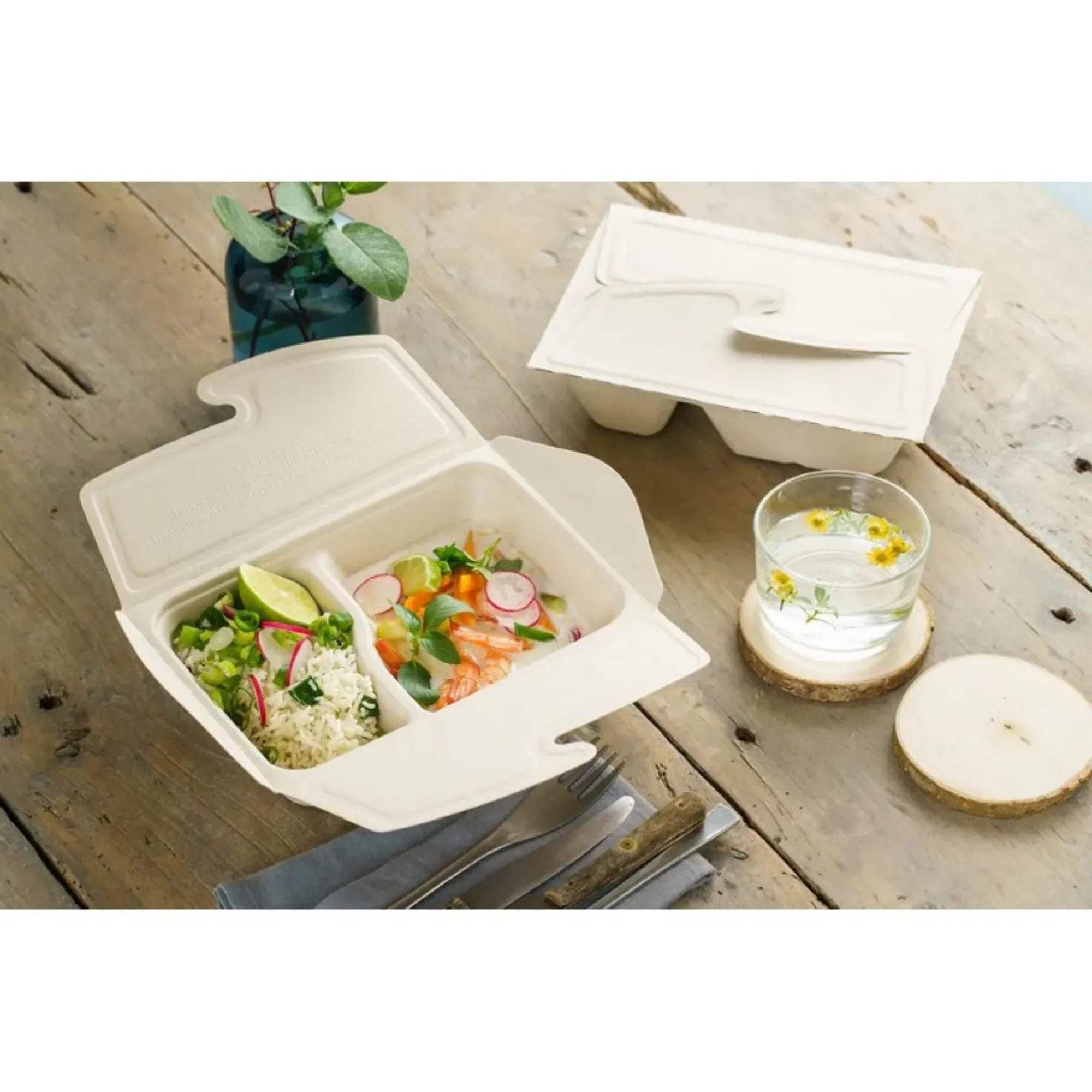 Picture of Bepulp 2 Part Meal Box 500/300ml X 150