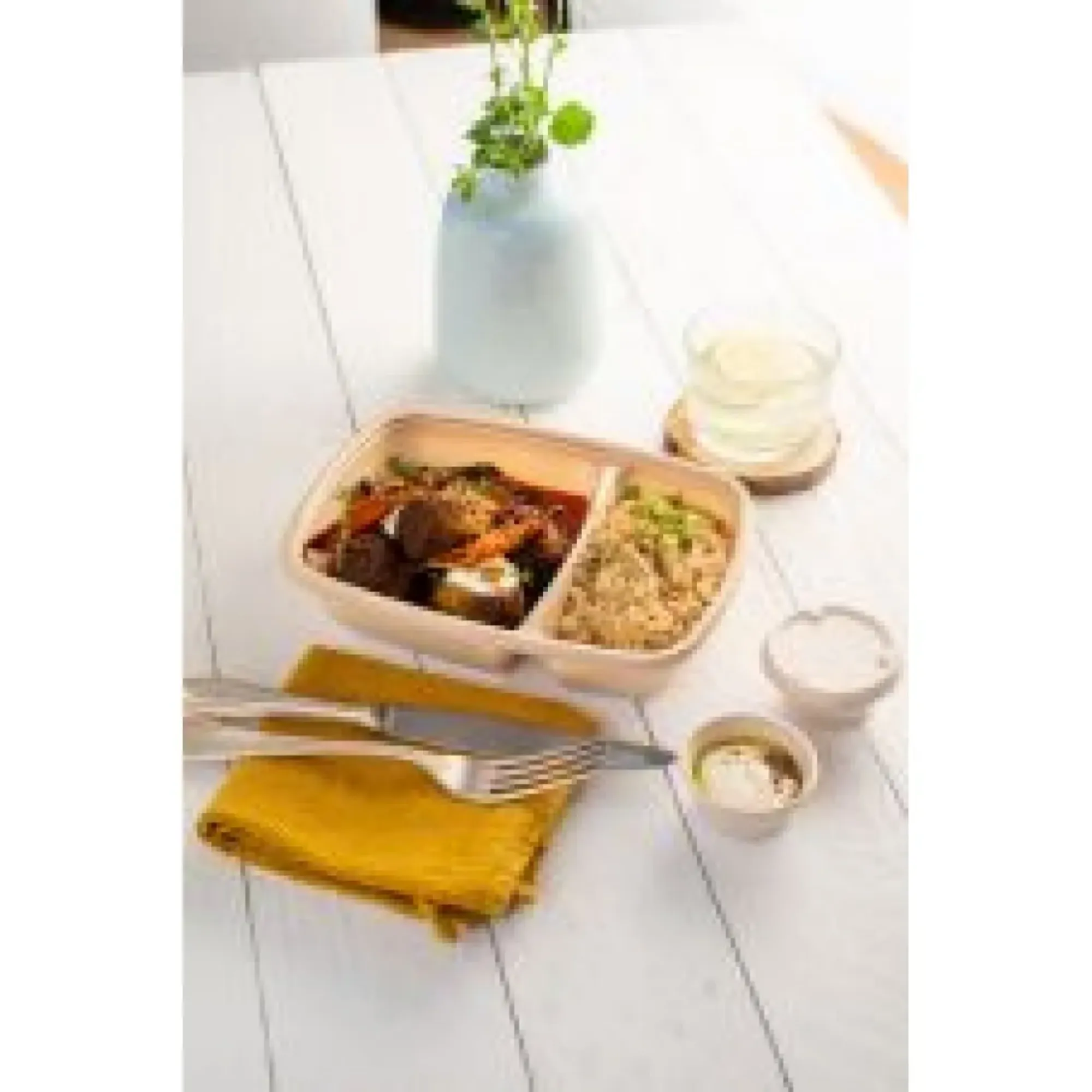 Picture of 2 Part 600/300ml Mocha Container X 300