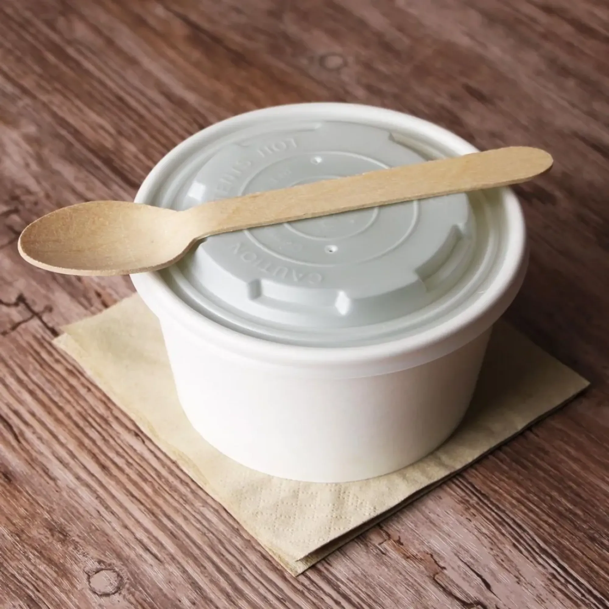 Picture of White 16oz Soup Container + Lid X 25