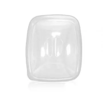 Picture of Clear Lid 500cc Black Container X 380