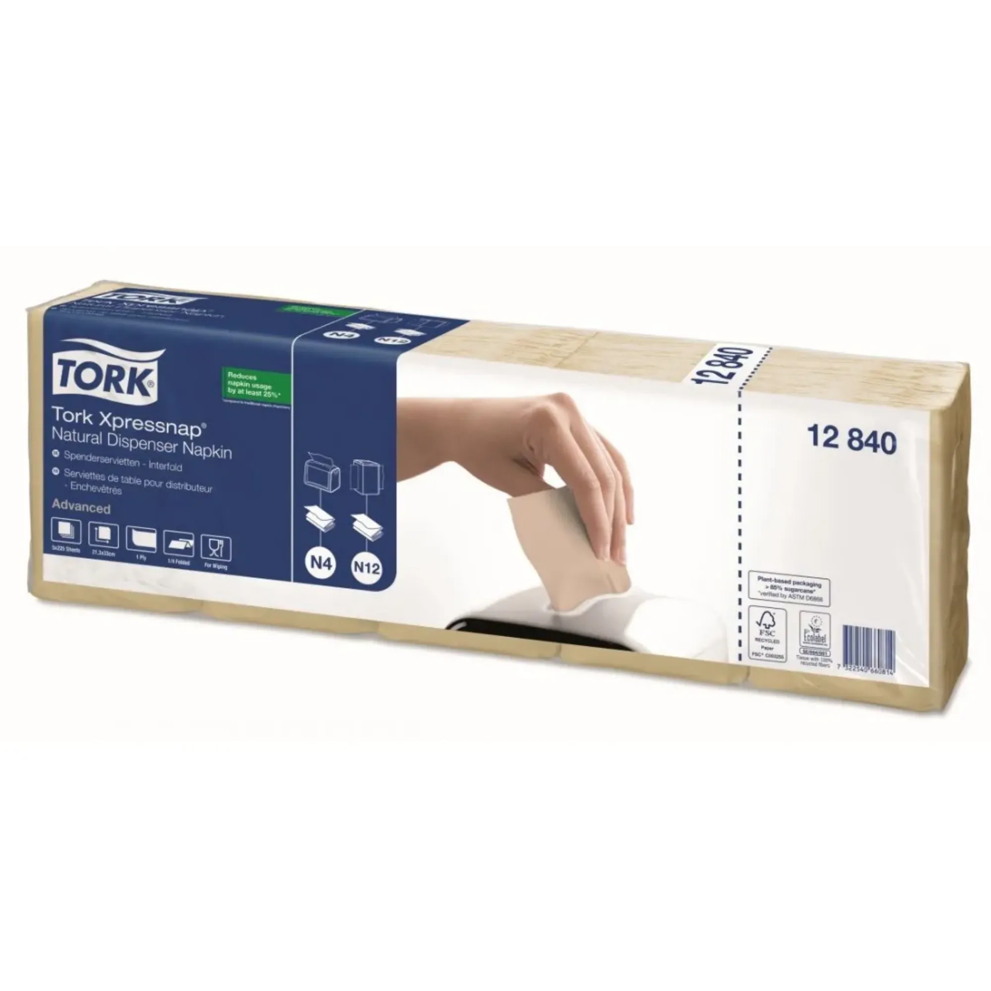 Picture of Tork Xpressnap Natural N4 Napkin X 9000