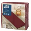 Picture of Tork Linstyle Burgundy 8 Fold Dinner Napkin X 600
