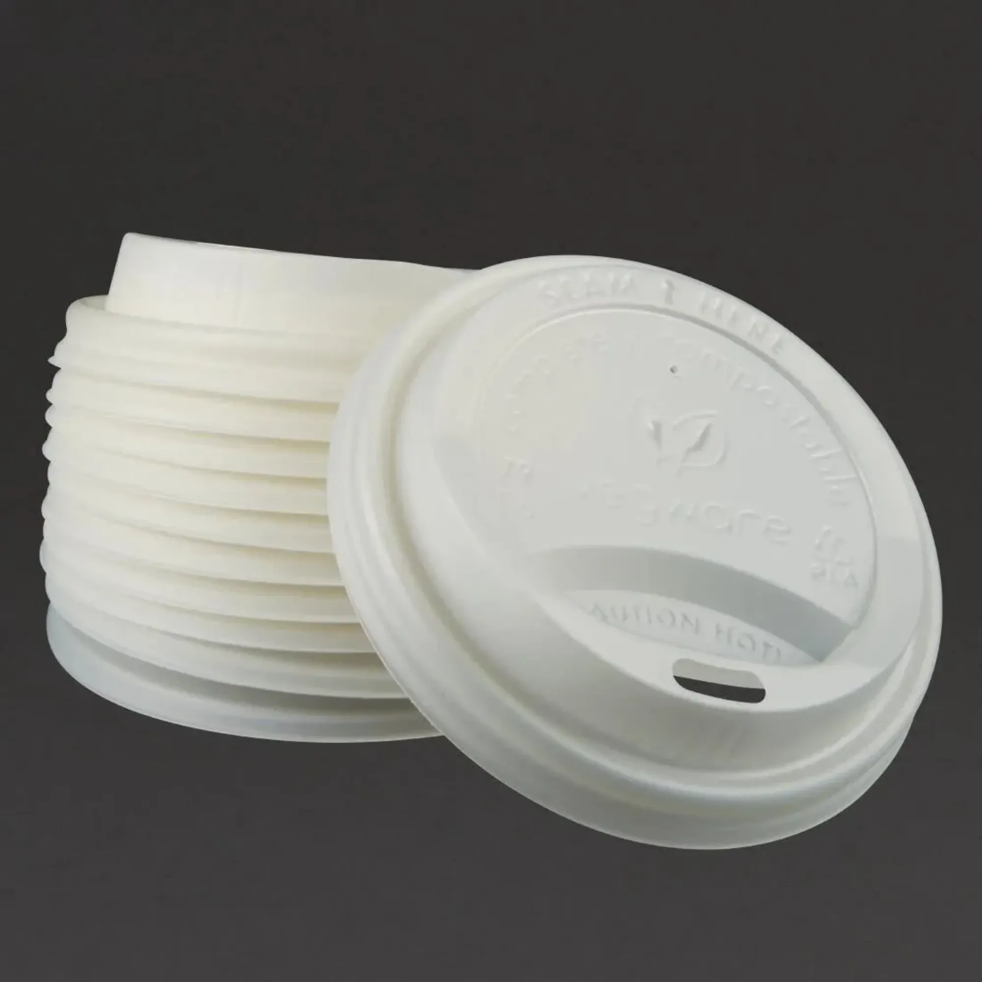 Picture of 8oz White 79mm Compostable Lid X 1000