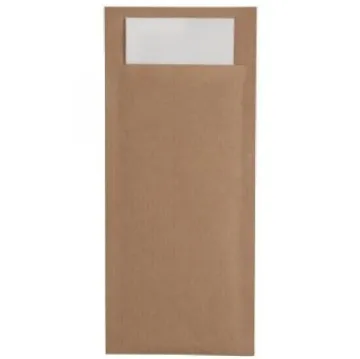 Picture of Kraft Cutlery Bags With Napkin X 500 T23