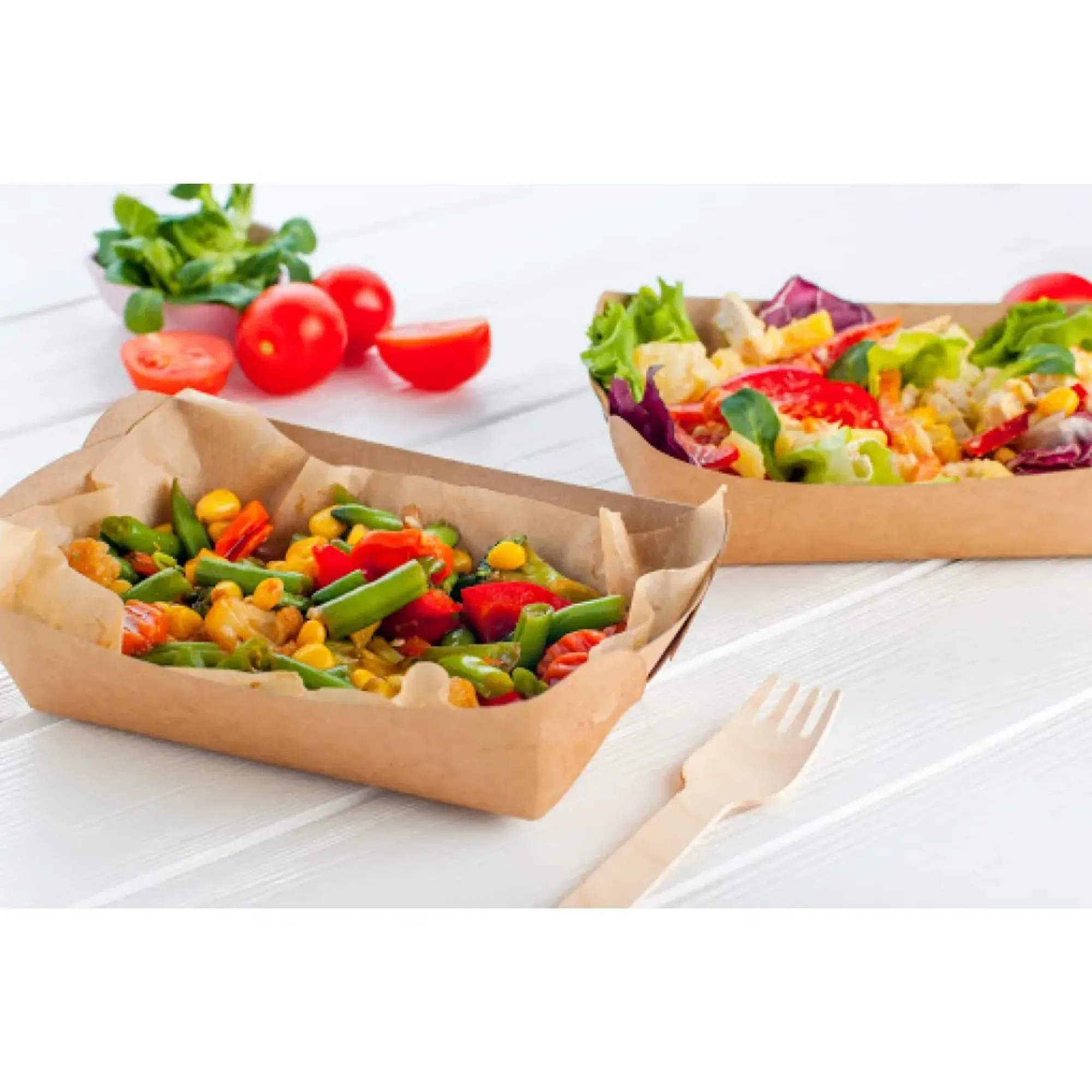 Picture of Kraft 3lb Degradable Food Tray X 500