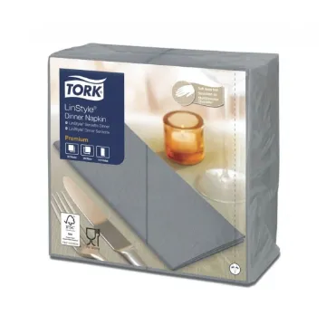 Picture of Tork Linstyle Grey 8 Fold Napkin X 600
