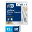 Picture of Tork Linstyle Napkin White 4 Fold X 600