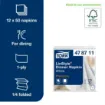 Picture of Tork Linstyle Napkin White 4 Fold X 600