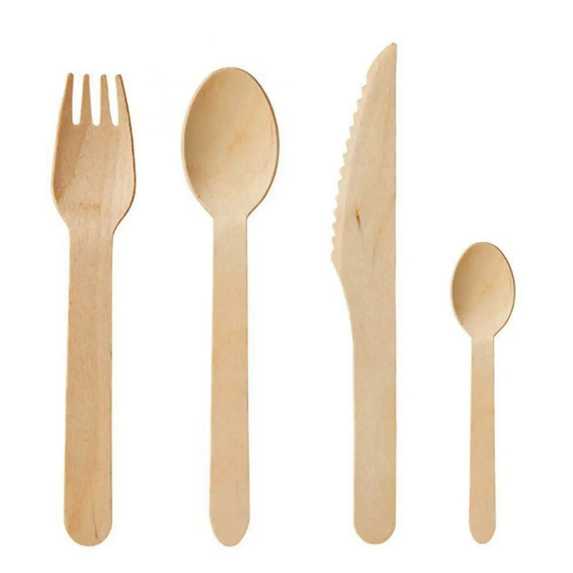 Picture of Wooden Dessert Spoons X 100