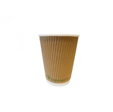 Picture of Kraft 12oz Ripple Compostable Cup X 500