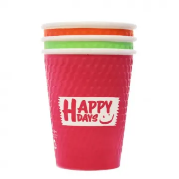 Picture of Happy Days 3 Colours 12oz D/w Pe Cup X 500
