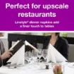 Picture of Tork Linstyle Napkin 8 Fold White X 600