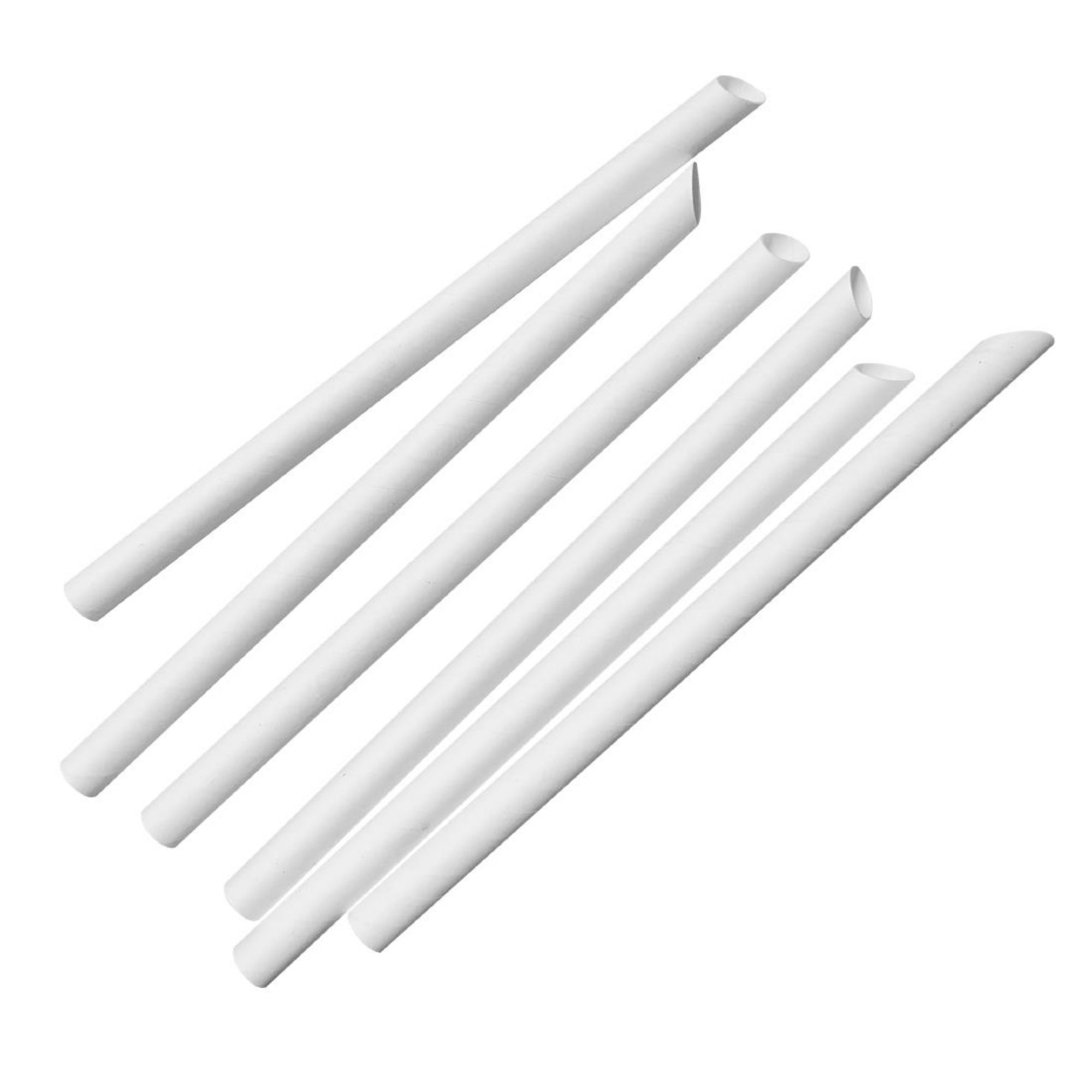 Picture of Fiesta Compostable Bubble Tea Straw White 12x210mm (150 Pack)