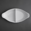 Picture of Olympia Whiteware Divided Oval Eared Dishes 295x155mm (6 pack)