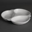 Picture of Olympia Whiteware Vegetable Dishes 3 Section 250mm (6 pack)