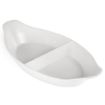 Picture of Olympia Whiteware Divided Oval Eared Dishes 295x155mm (6 pack)