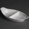 Picture of Olympia Whiteware Divided Oval Eared Dishes 295x155mm (6 pack)
