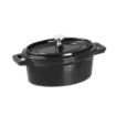 Picture of Vogue Cast Iron Oval Mini Pot Black