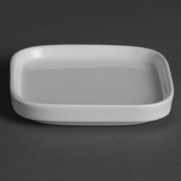 Picture of Olympia Whiteware Flat Miniature Dishes 93mm (12 Pack)