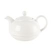 Picture of Churchill Plain Whiteware Teapots 370ml (4 pack)